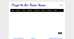 Desktop Screenshot of forgetmenotanimalrescue.org.uk